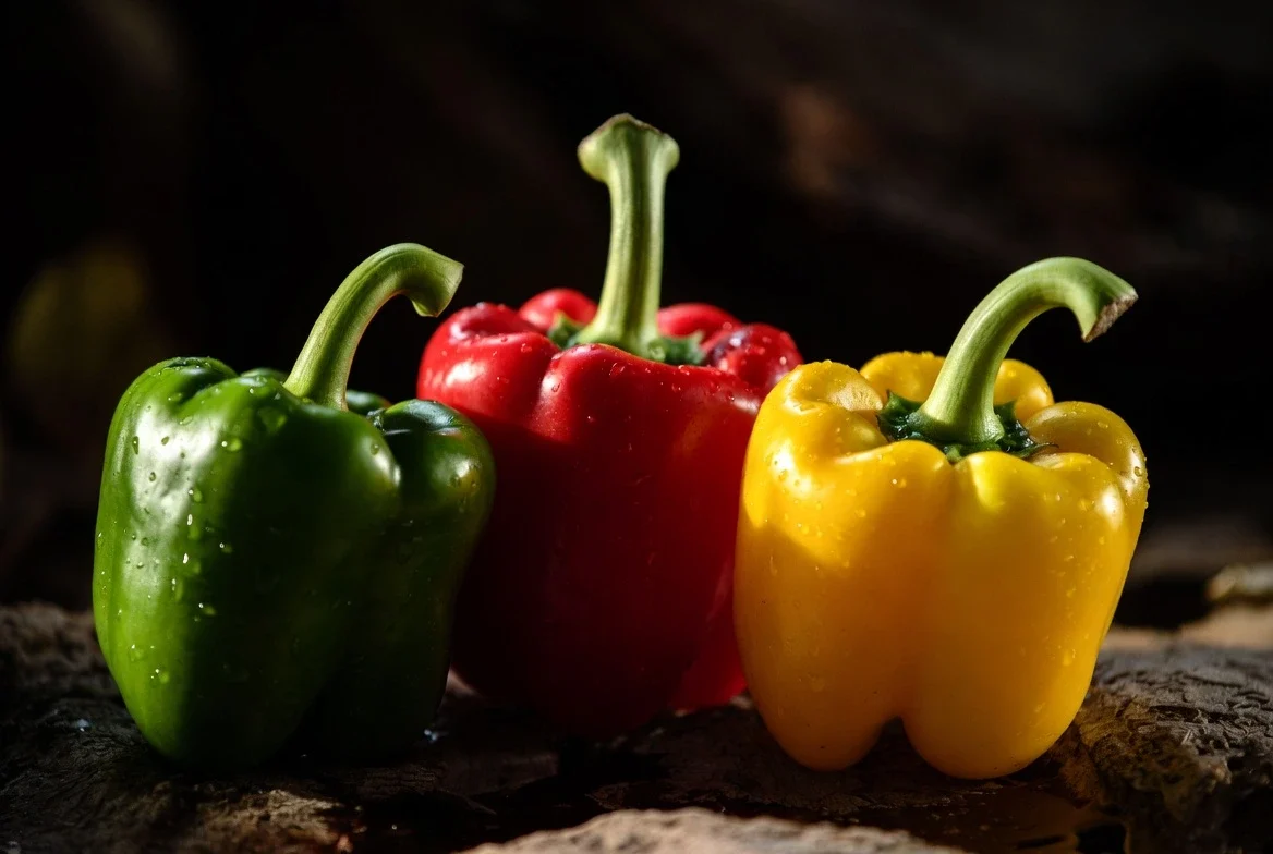 Bell Peppers 5 Colorful Egyptian bell peppers red yellow orange for export to European retail markets