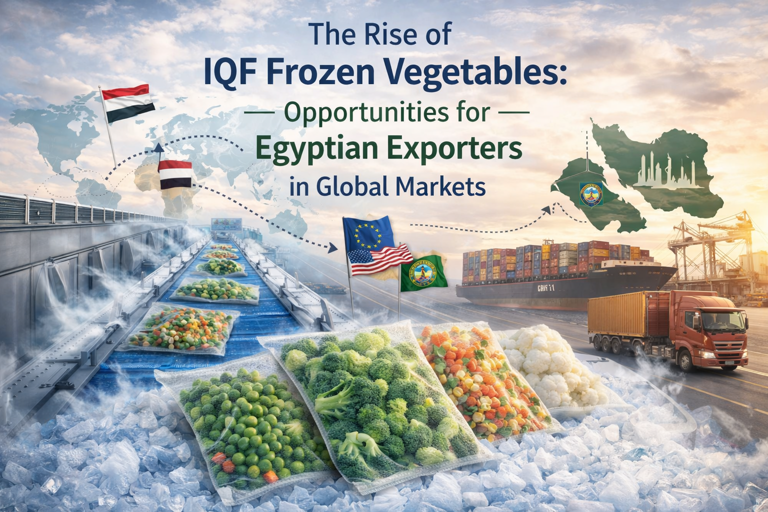 The Rise of IQF Frozen Vegetables: Export Opportunities for Egypt in Global Markets