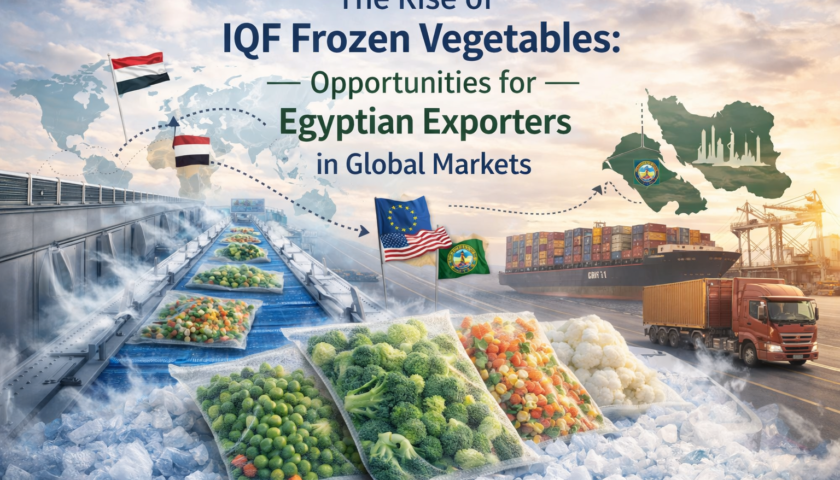 The Rise of IQF Frozen Vegetables: Export Opportunities for Egypt in Global Markets
