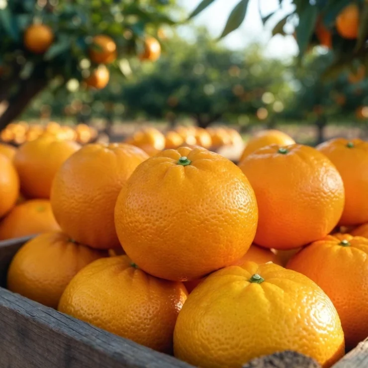 Bulk premium navel oranges from Egypt — Class I seedless citrus for EU and Russian retail export.
