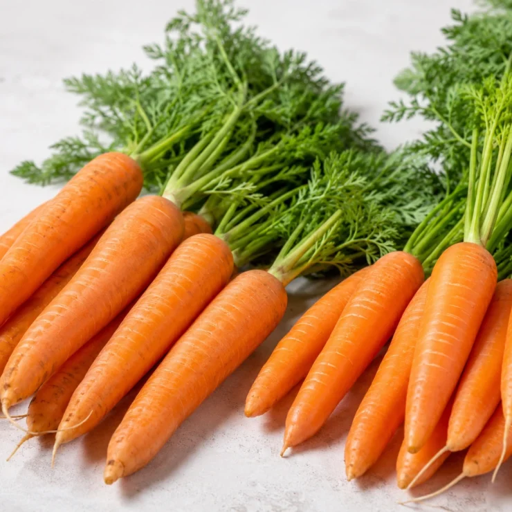 Fresh Egyptian carrot exports, washed and polished for European retail