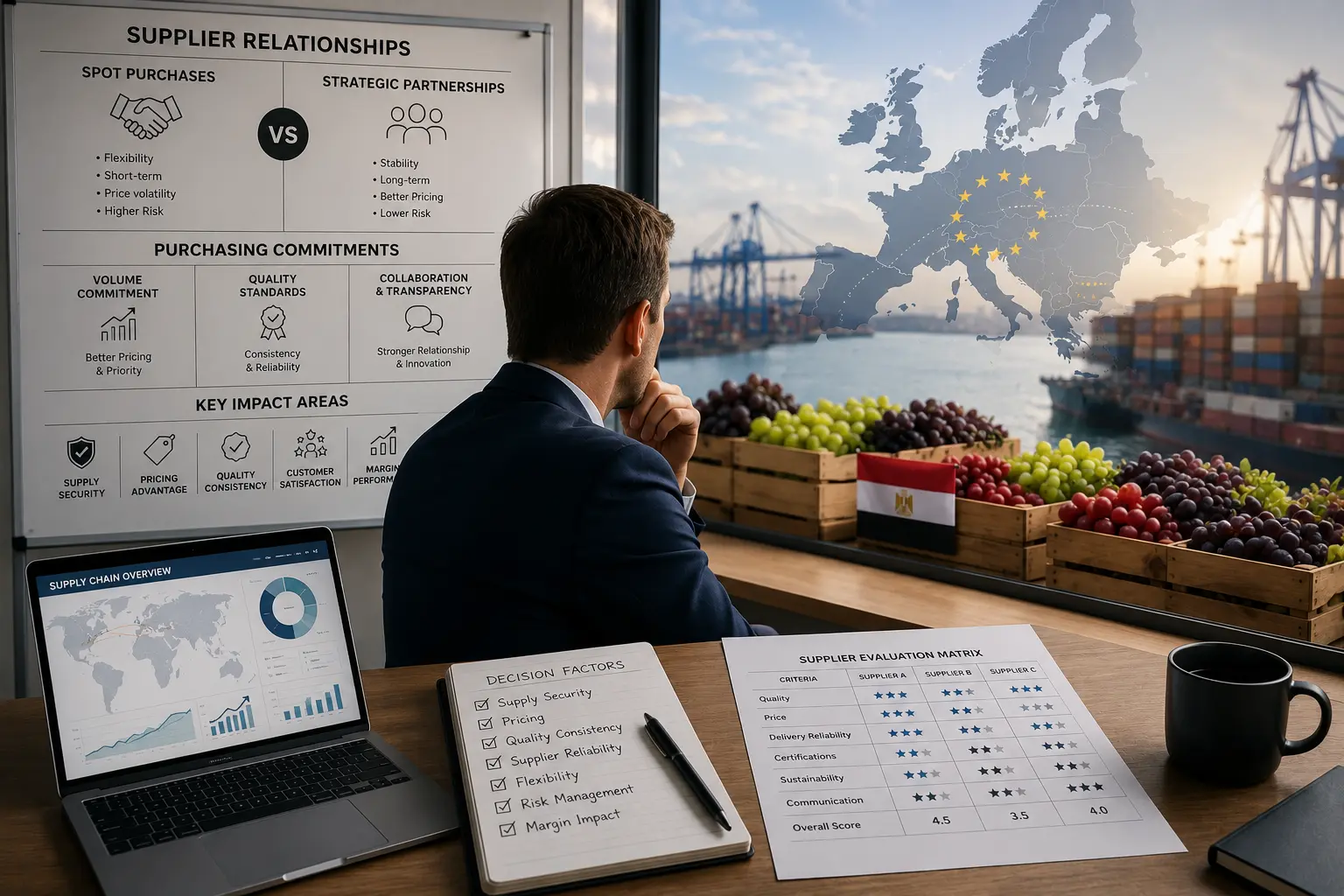 European importers sourcing Egyptia
